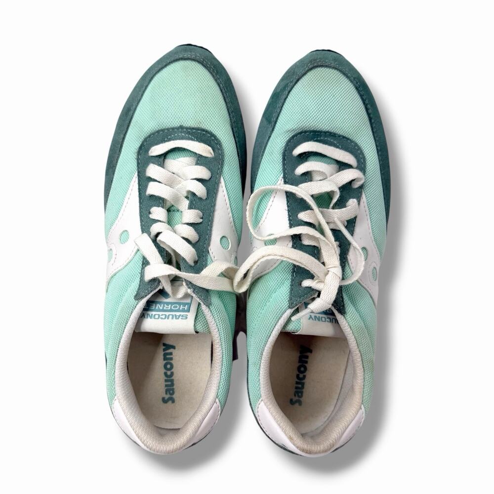 Saucony Hornet Women's Sneakers Size 8.5 Teal Mint White Retro Running S60538-7